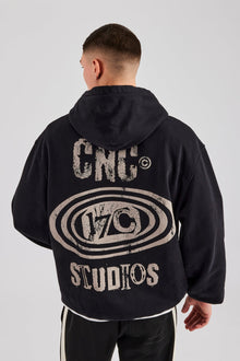 AmalfiGold 17 Studios Oversized Hoodie - Black