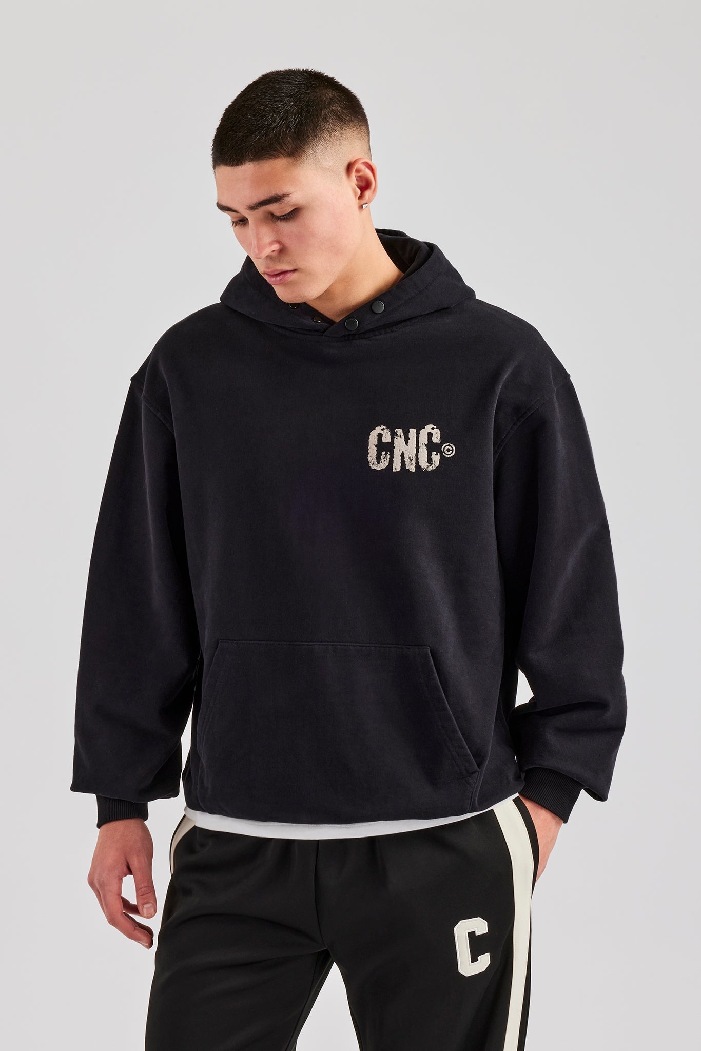 AmalfiGold 17 Studios Oversized Hoodie - Black