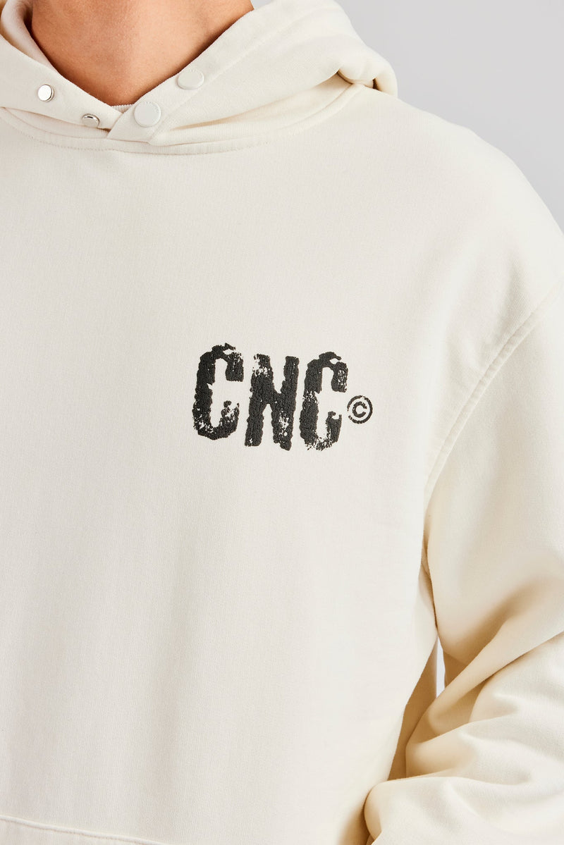 AmalfiGold 17 Studios Oversized Hoodie - Off White