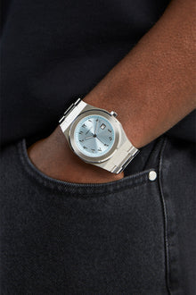 AmalfiGold Blue Arabic Dial Polished Watch