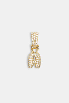 Iced Mini Bubble Pendant - Gold