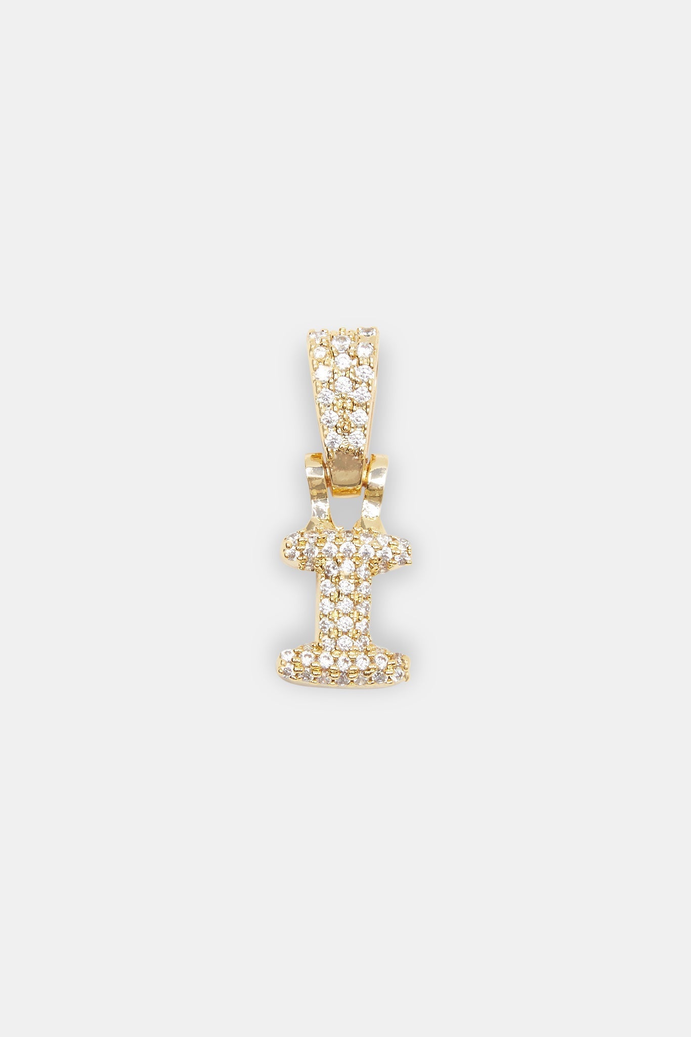 Iced Mini Bubble Pendant - Gold