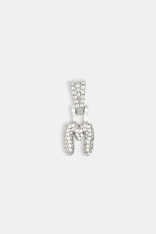 Iced Mini Bubble Pendant - White