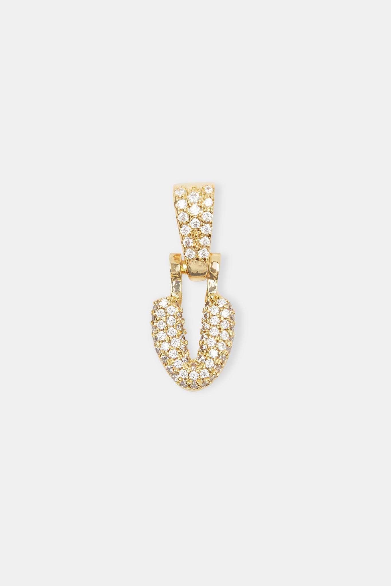 Iced Mini Bubble Pendant - Gold