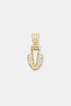 Iced Mini Bubble Pendant - Gold