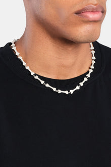 Iced Bone Chain - White