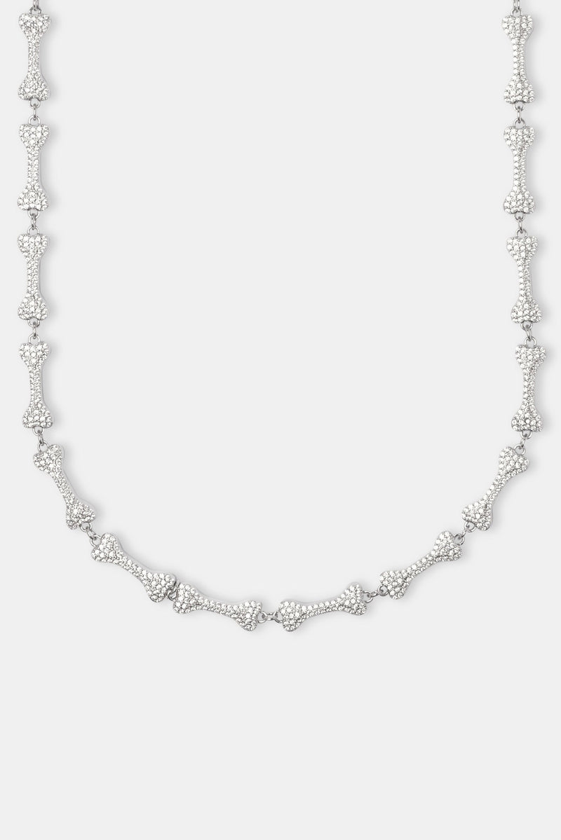 Iced Bone Chain - White