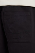 Text Panelled Shorts - Taupe