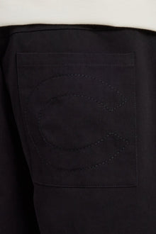 Text Panelled Shorts - Taupe