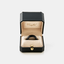 Bevelled Ring (Black) 8mm | Tungsten