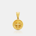 Circle Cross Pendant (Gold)