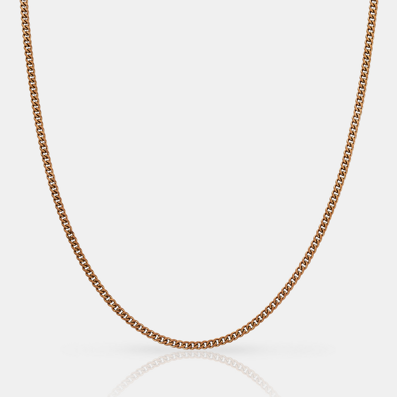 Cuban (Rose Gold) 2mm