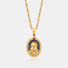 Enamel Virgin Mary (Gold)