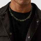 Green Quartz Gemstone Set (Gold)