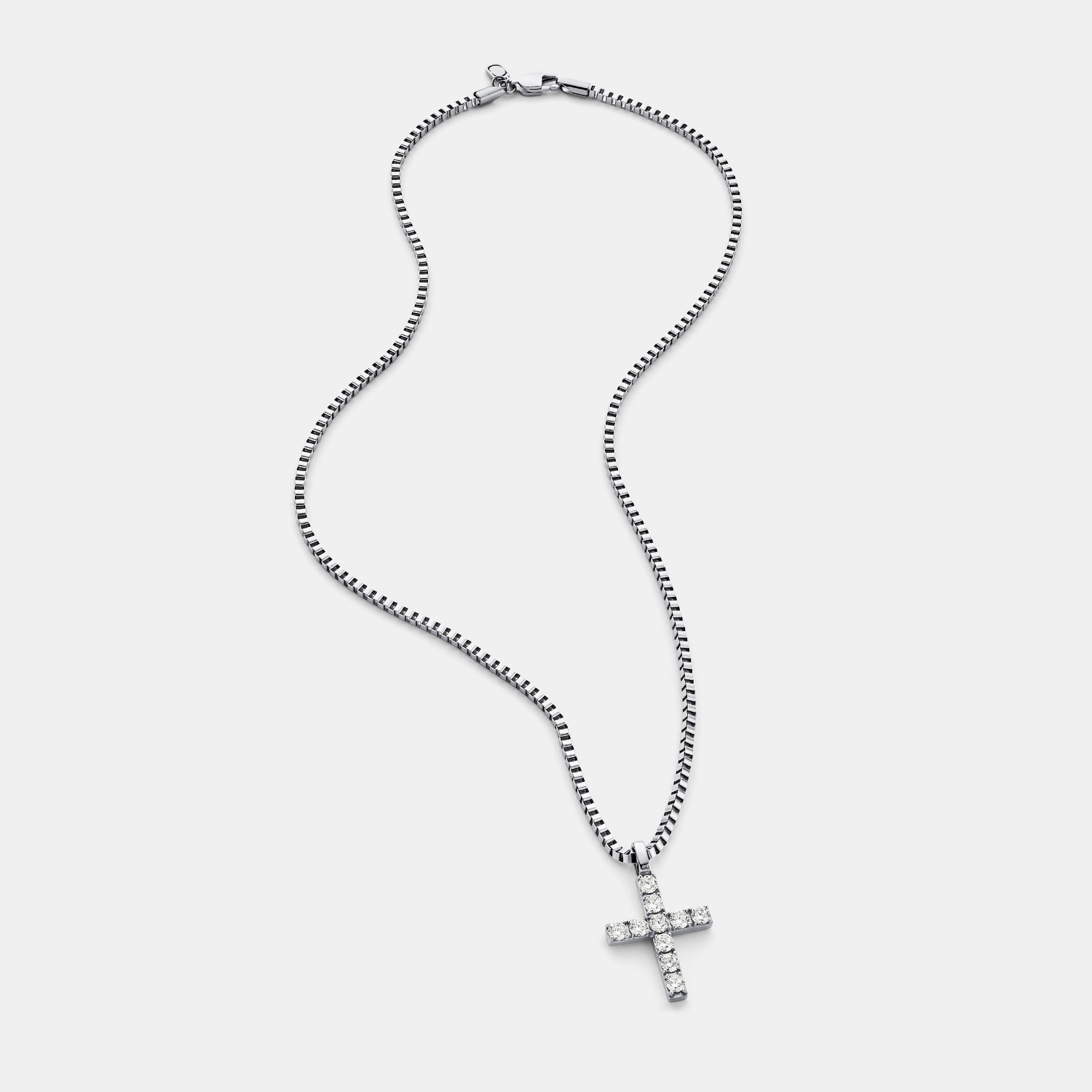 Iced Cross (Silver)