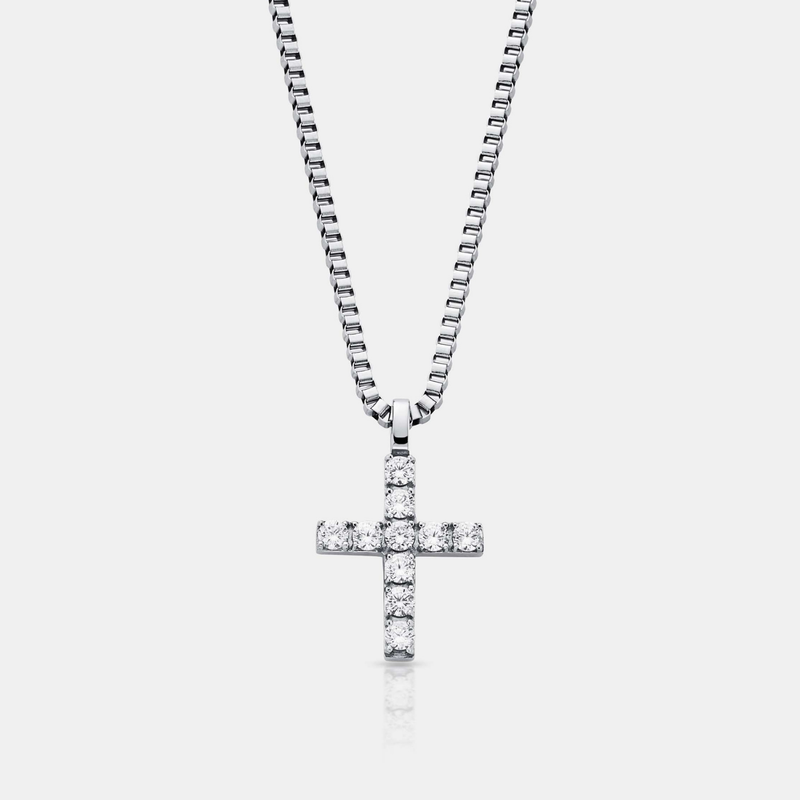 Iced Cross (Silver)