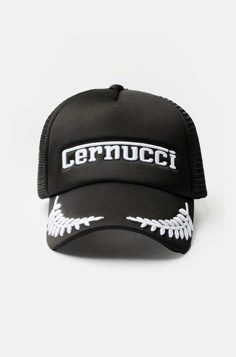 AmalfiGold Racing Trucker Hat - Black