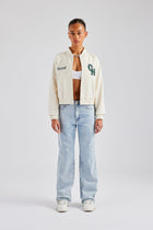 Etched Relaxed Denim Jean - Ice Blue