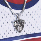Brooklyn Nets Pendant in White Gold - The GLD Shop