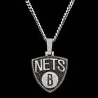 Brooklyn Nets Pendant in White Gold