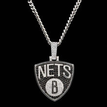 Brooklyn Nets Pendant in White Gold