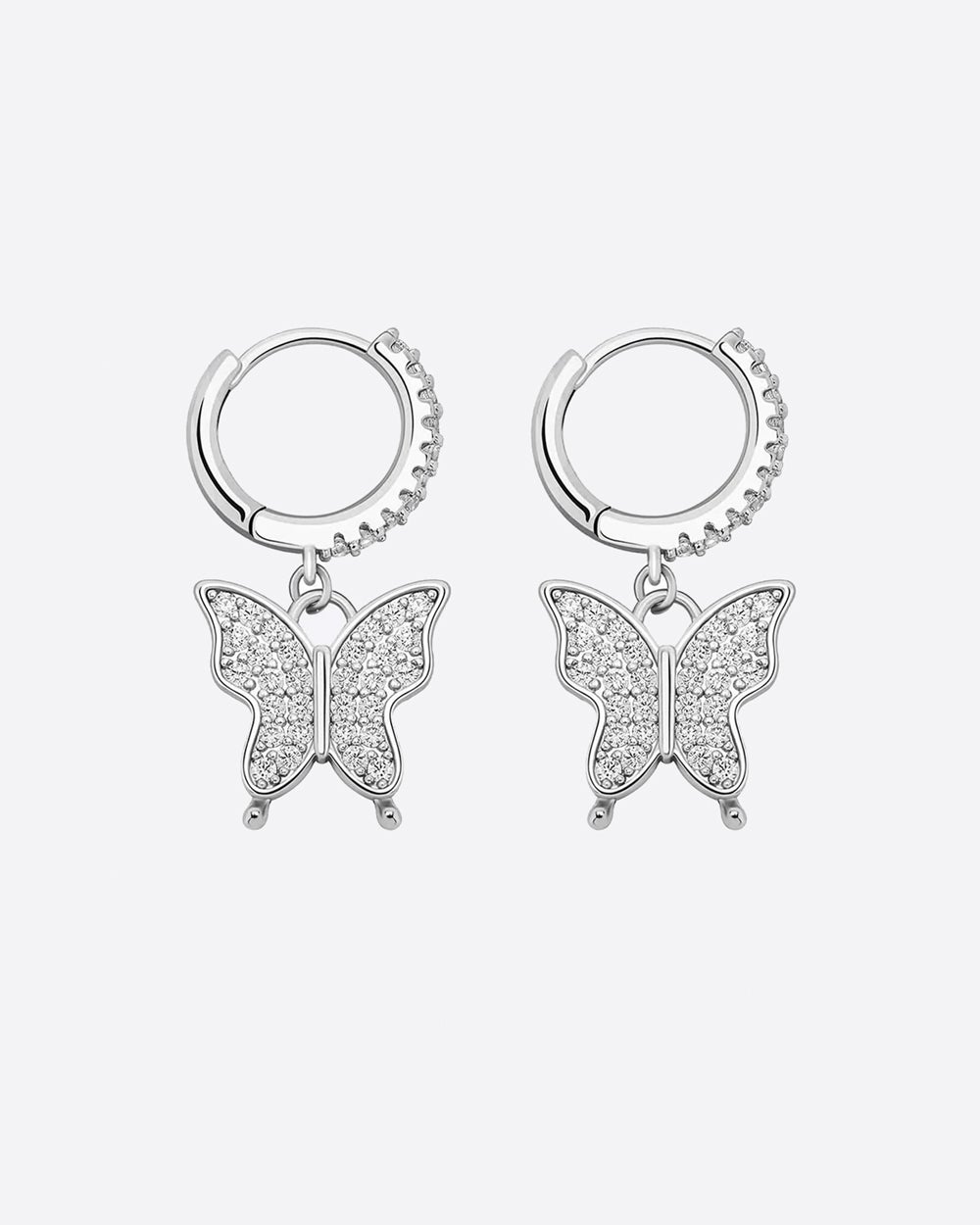 BUTTERFLIES. - WHITE GOLD