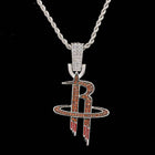 Houston Rockets Pendant in White Gold